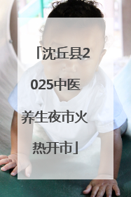 沈丘县2025中医养生夜市火热开市
