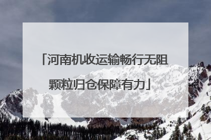 河南机收运输畅行无阻 颗粒归仓保障有力