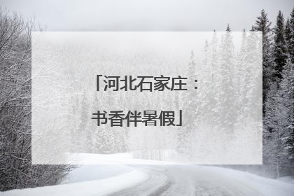 河北石家庄：书香伴暑假