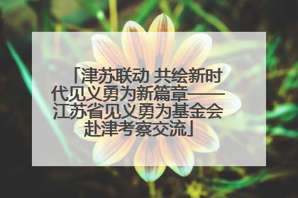 津苏联动 共绘新时代见义勇为新篇章——江苏省见义勇为基金会赴津考察交流