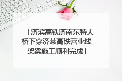 济滨高铁济南东特大桥下穿济莱高铁营业线架梁施工顺利完成