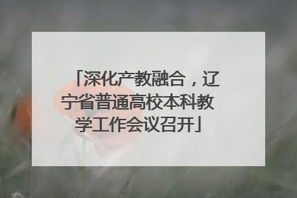 深化产教融合，辽宁省普通高校本科教学工作会议召开