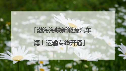 渤海海峡新能源汽车海上运输专线开通