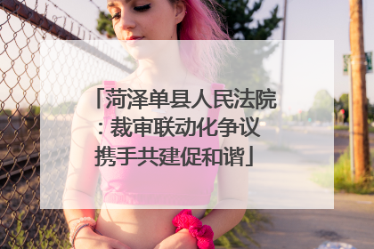 菏泽单县人民法院：裁审联动化争议 携手共建促和谐