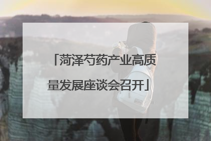 菏泽芍药产业高质量发展座谈会召开