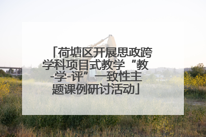 荷塘区开展思政跨学科项目式教学“教-学-评”一致性主题课例研讨活动