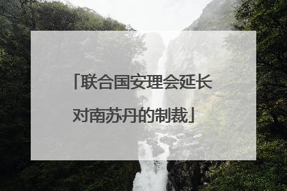 联合国安理会延长对南苏丹的制裁