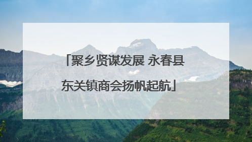 聚乡贤谋发展 永春县东关镇商会扬帆起航