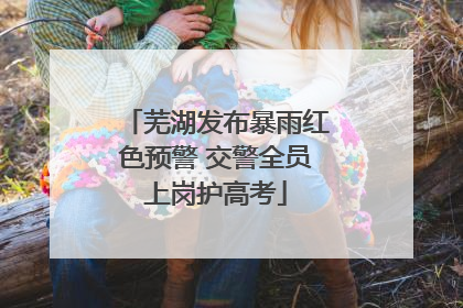 芜湖发布暴雨红色预警 交警全员上岗护高考