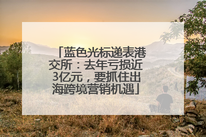 蓝色光标递表港交所：去年亏损近3亿元，要抓住出海跨境营销机遇