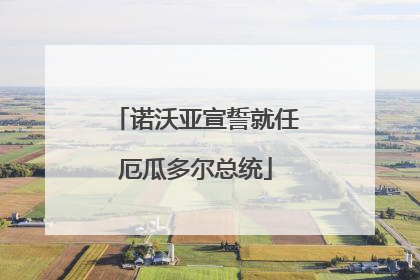 诺沃亚宣誓就任厄瓜多尔总统