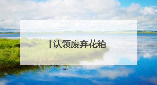 认领废弃花箱 共建绿色社区