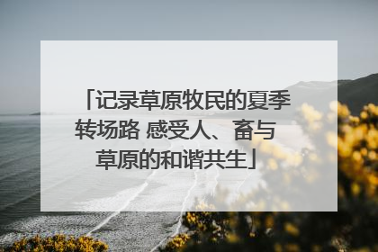 记录草原牧民的夏季转场路 感受人、畜与草原的和谐共生