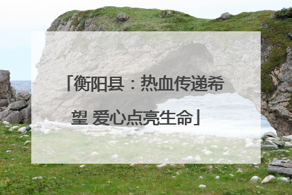 衡阳县：热血传递希望 爱心点亮生命