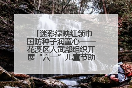 迷彩绿映红领巾 国防种子润童心——花溪区人武部组织开展“六一”儿童节助学兴教活动