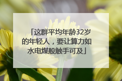 这群平均年龄32岁的年轻人，要让算力如水电煤般触手可及