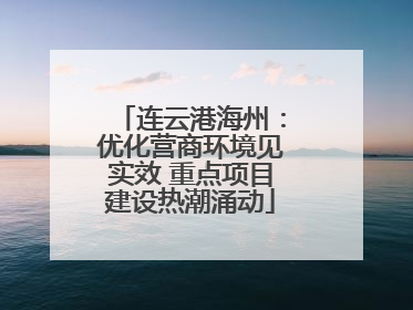连云港海州：优化营商环境见实效 重点项目建设热潮涌动