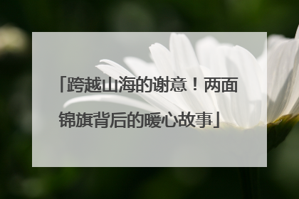跨越山海的谢意！两面锦旗背后的暖心故事