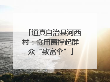 道真自治县河西村：食用菌撑起群众“致富伞”