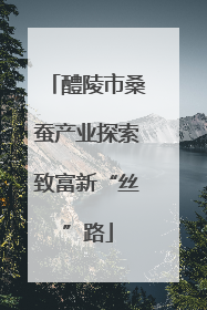 醴陵市桑蚕产业探索致富新“丝”路