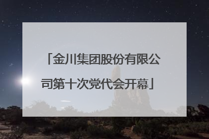 金川集团股份有限公司第十次党代会开幕