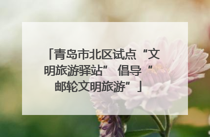 青岛市北区试点“文明旅游驿站” 倡导“邮轮文明旅游”