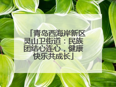 青岛西海岸新区灵山卫街道：民族团结心连心，健康快乐共成长