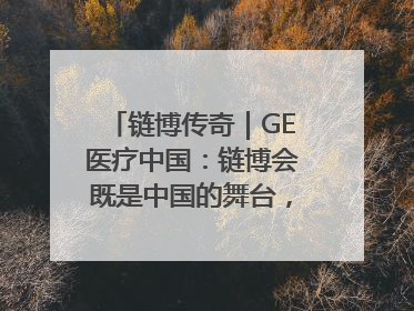 链博传奇｜GE医疗中国：链博会既是中国的舞台，也是世界的橱窗