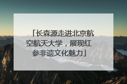长森源走进北京航空航天大学，展现红参非遗文化魅力