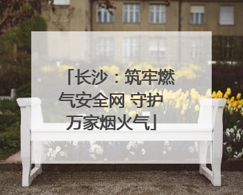 长沙：筑牢燃气安全网 守护万家烟火气