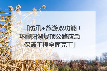 防汛+旅游双功能！环鄱阳湖堤顶公路应急保通工程全面完工