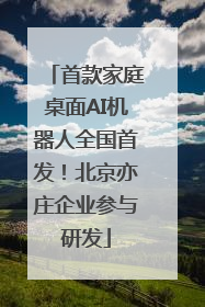 首款家庭桌面AI机器人全国首发！北京亦庄企业参与研发