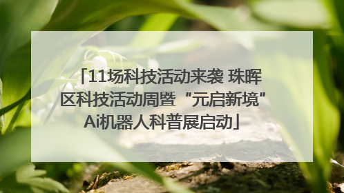 11场科技活动来袭 珠晖区科技活动周暨“元启新境”Ai机器人科普展启动