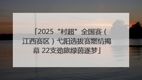 2025“村超”全国赛（江西赛区）弋阳选拔赛燃情揭幕 22支劲旅绿茵逐梦