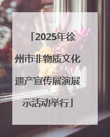 2025年徐州市非物质文化遗产宣传展演展示活动举行