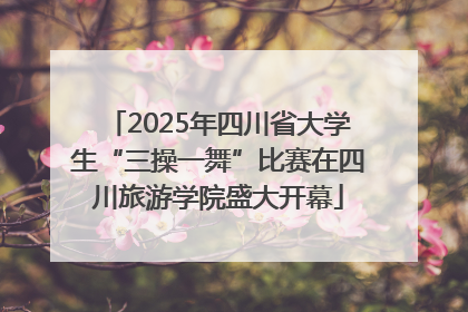 2025年四川省大学生“三操一舞”比赛在四川旅游学院盛大开幕