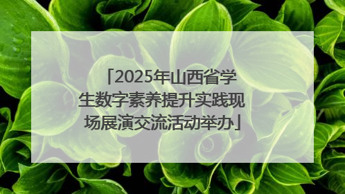 2025年山西省学生数字素养提升实践现场展演交流活动举办