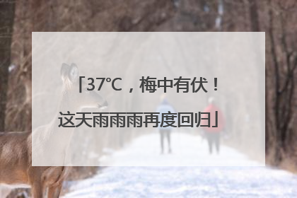37℃，梅中有伏！这天雨雨雨再度回归