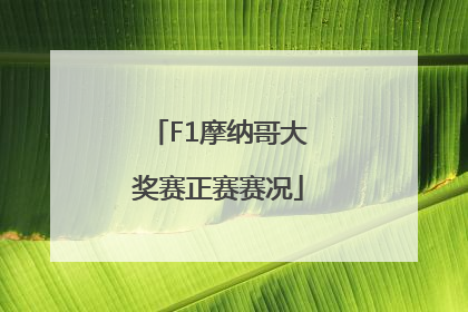 F1摩纳哥大奖赛正赛赛况