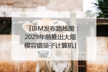 IBM发布路线图：2029年前推出大规模容错量子计算机